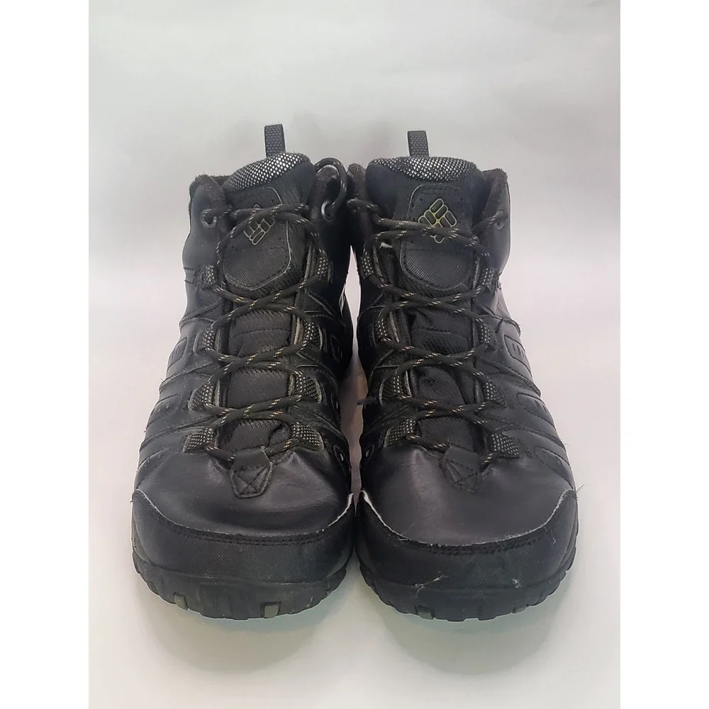 Columbia Newton Ridge Plus II Mens 9 Waterproof Hiking Boots Black Outdoor Trail